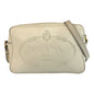Prada Logo Embossed Leather Shoulder Bag