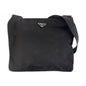 Prada Tessuto Triangle Logo Plate Nylon Shoulder Bag