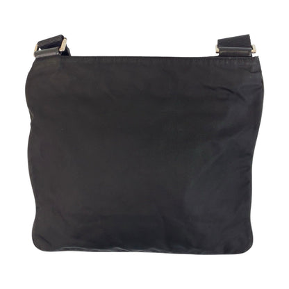 Prada Tessuto Triangle Logo Plate Nylon Shoulder Bag