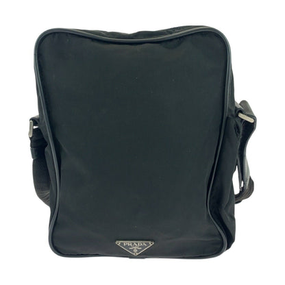 Prada Tessuto Triangle Logo Plate Nylon Shoulder Bag