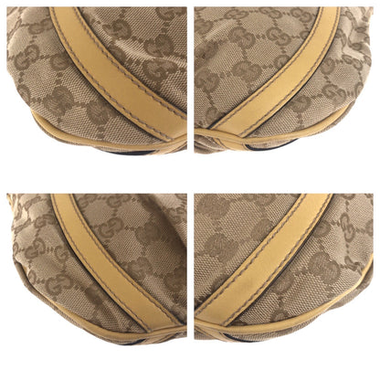 Gucci GG Canvas Leather Shoulder Bag
