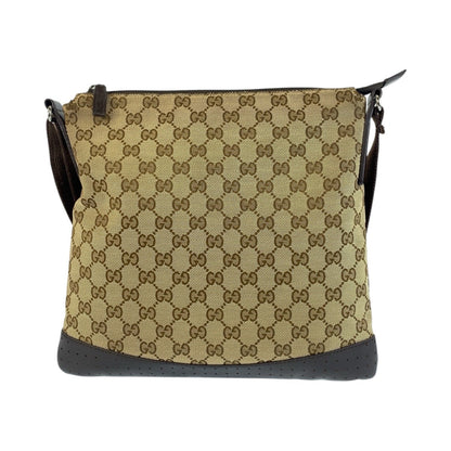 Gucci GG Canvas Leather Shoulder Bag