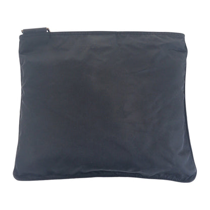Prada Tessuto Triangle Logo Plate Nylon Shoulder Bag