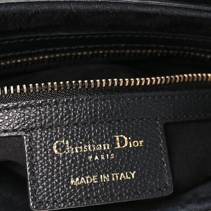 Grained Calfskin Saddle Bag Black