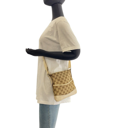 Gucci GG Canvas Leather Shoulder Bag