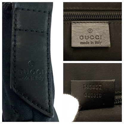 Gucci GG Canvas Leather Shoulder Bag