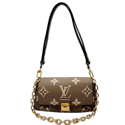 LOUIS VUITTON Favorite NM Monogram Empreinte Shoulder Bag Bicolor