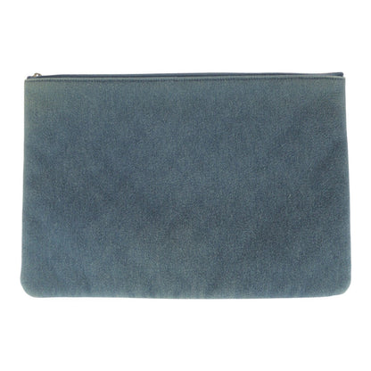 Chanel Deauville Sequin Denim Clutch Bag