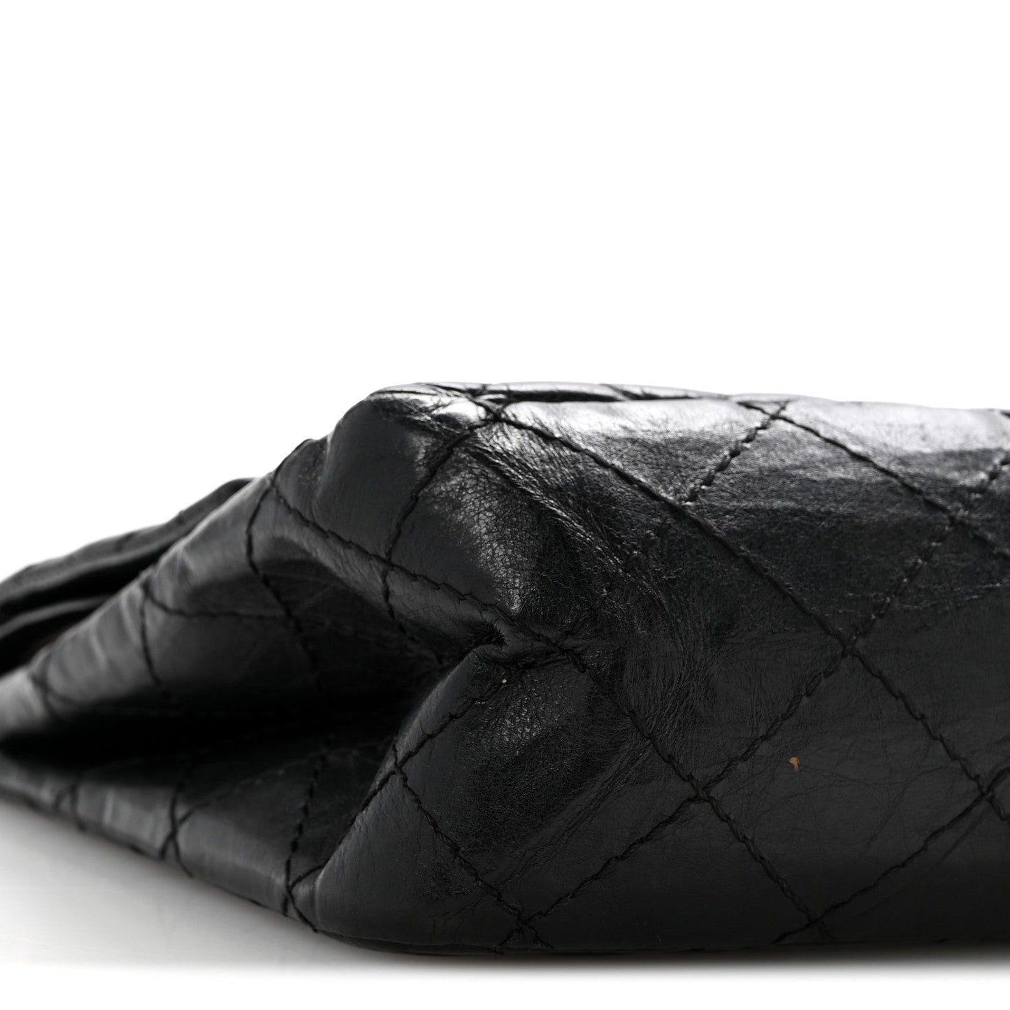 Aged Calfskin Quilted 2.55 Reissue 226 Flap Black