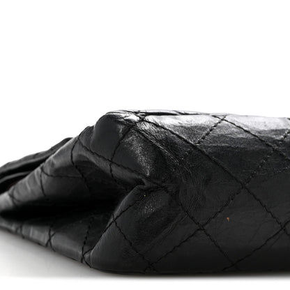 Aged Calfskin Quilted 2.55 Reissue 226 Flap Black