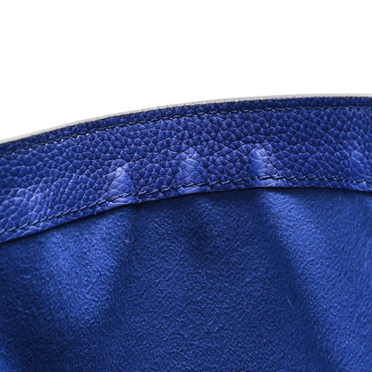 Drummed Calfskin Mini Luggage Indigo