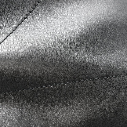Lambskin Matelasse Monogram Medium Jamie 4.3 Pochon Black