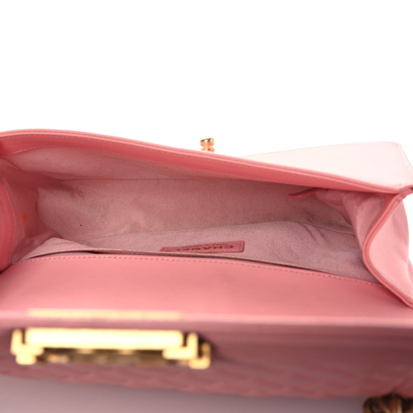 Lambskin Quilted Medium Boy Flap Light Pink