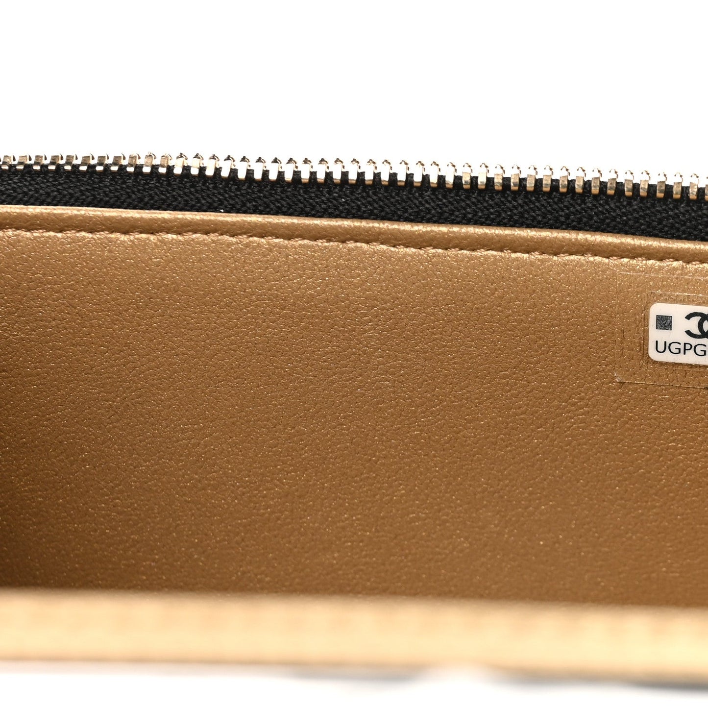 Lambskin Quilted Small CC Vanity Case Black