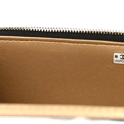 Lambskin Quilted Small CC Vanity Case Black