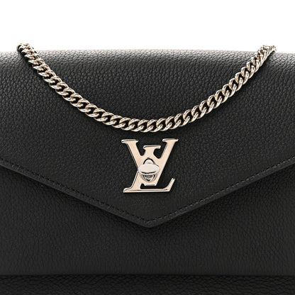 Soft Calfskin My Lockme Chain Pochette Black