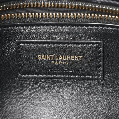 Suede Monogram Tassel Kate 99 Baguette Bag Black
