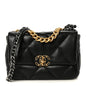 Lambskin Quilted Medium Chanel 19 Flap Black