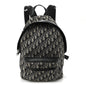 Oblique Calfskin Rider Kid's Backpack Beige Black