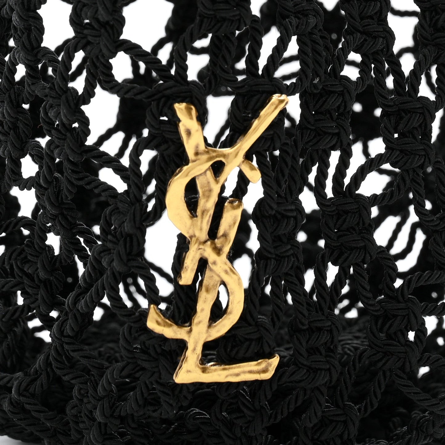 Crochet Small Shopping Bag Black