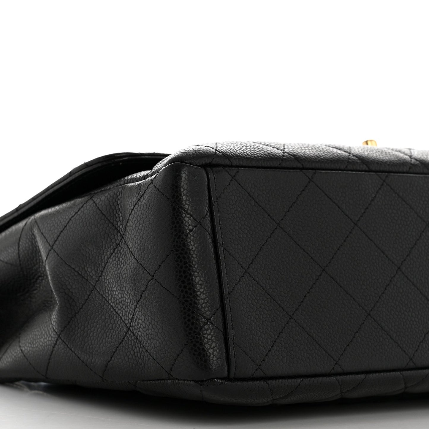 Caviar Maxi Single Flap Black