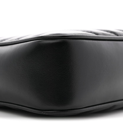 Calfskin Matelasse Monogram Monochrome Lou Camera Bag Black