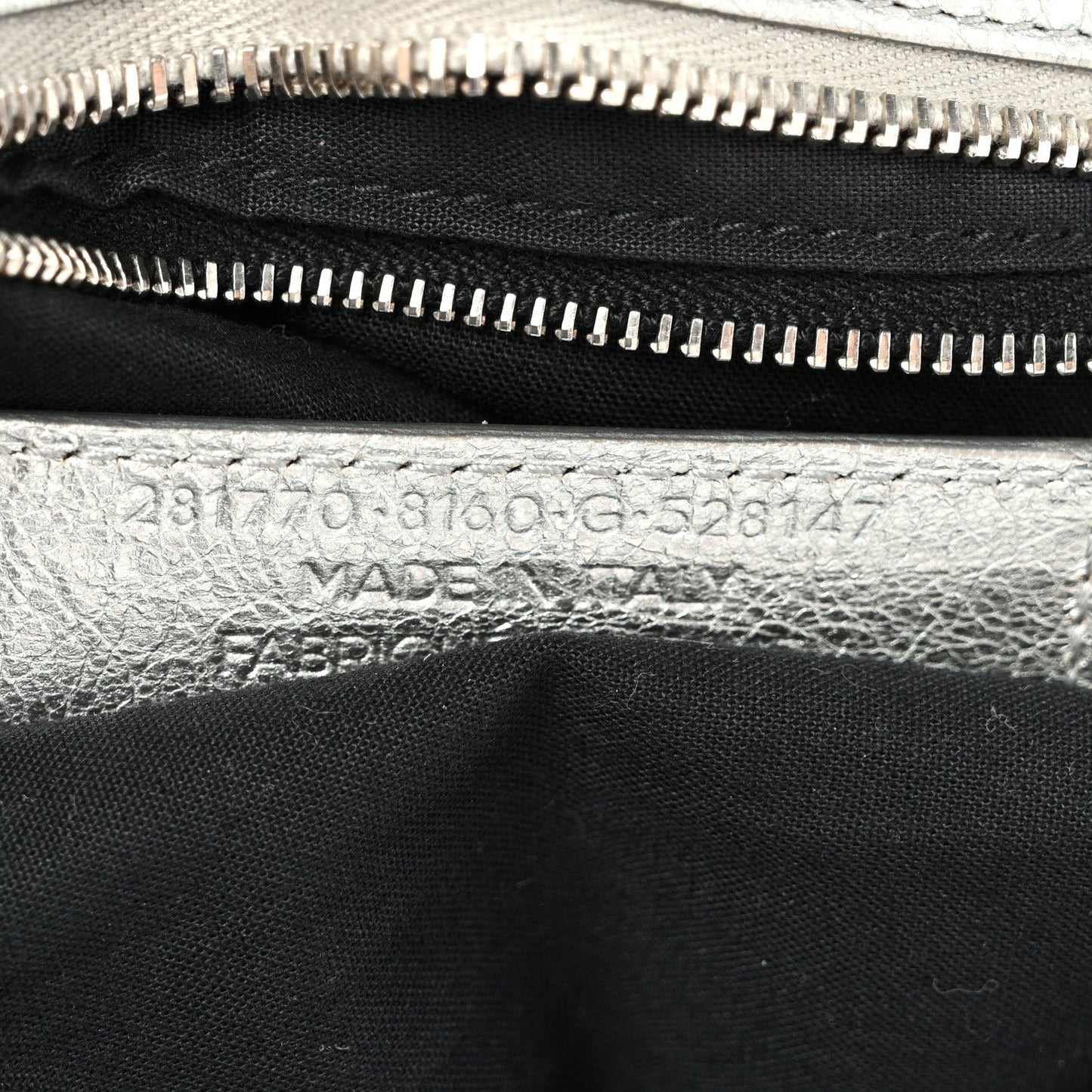 Metallic Agneau Giant 12 Silver Hardware City Gris Aluminum