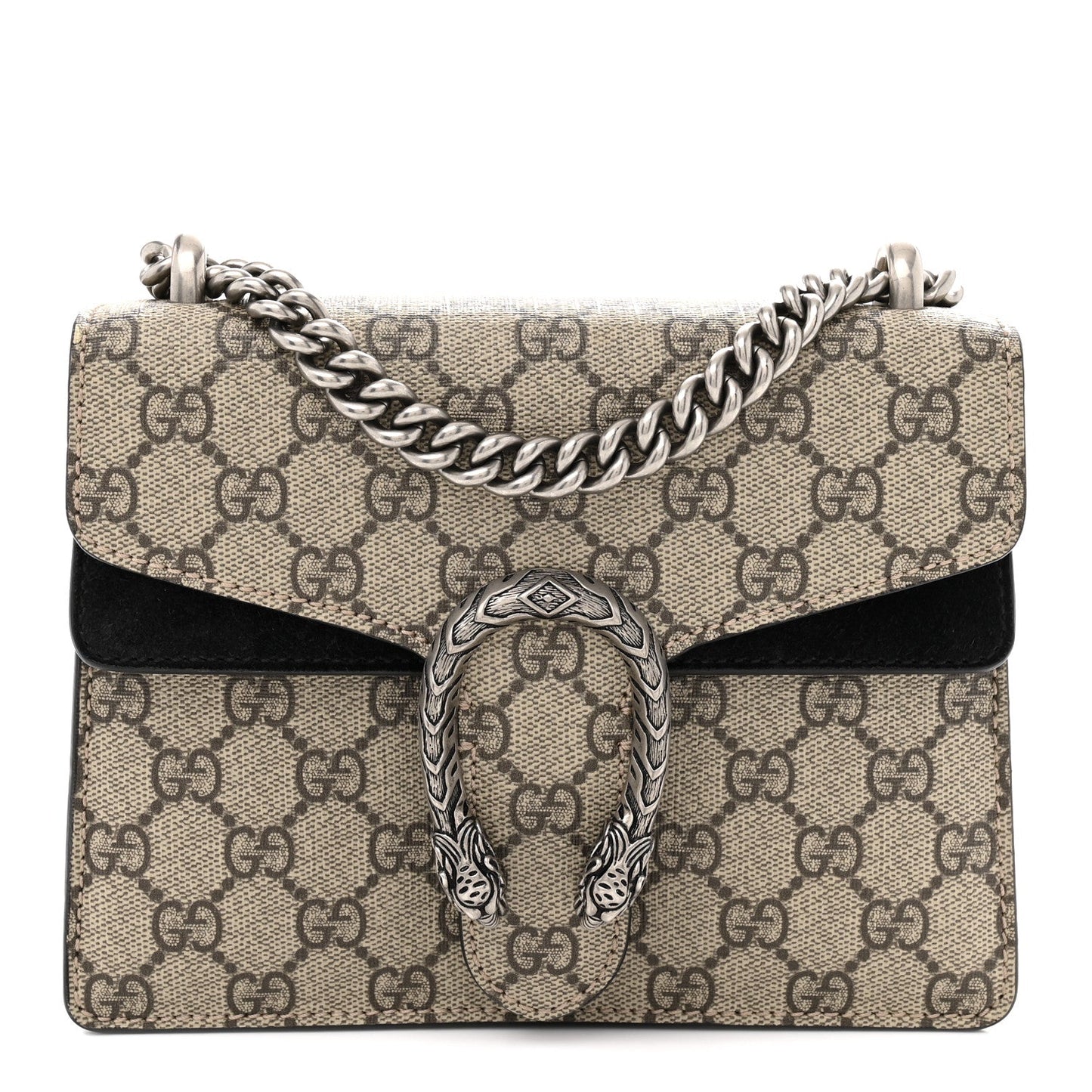 GG Supreme Monogram Mini Dionysus Shoulder Bag Black