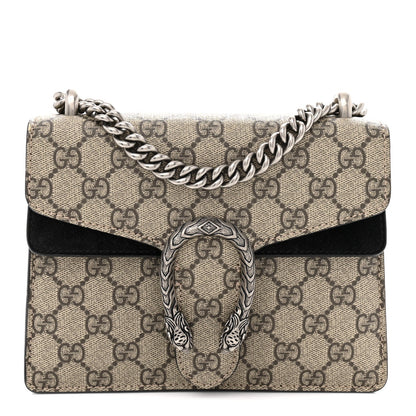 GG Supreme Monogram Mini Dionysus Shoulder Bag Black