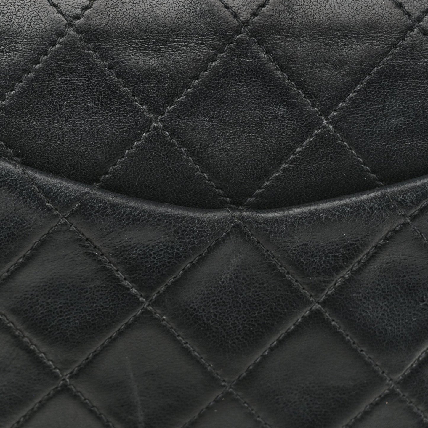 Lambskin Quilted Small Double Flap Black