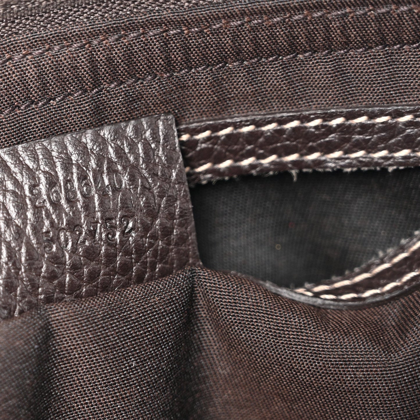 Crystal Monogram Medium Abbey Tote Brown