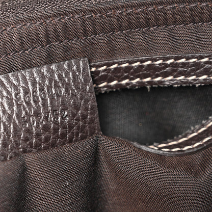 Crystal Monogram Medium Abbey Tote Brown
