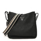 Vitello Daino Soft Hobo Messenger Bag Black