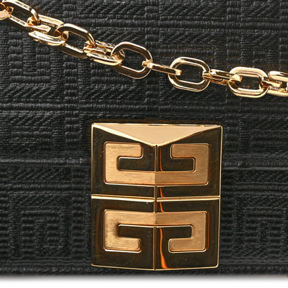 4G Coated Canvas Small Chain Shoulder Bag Black