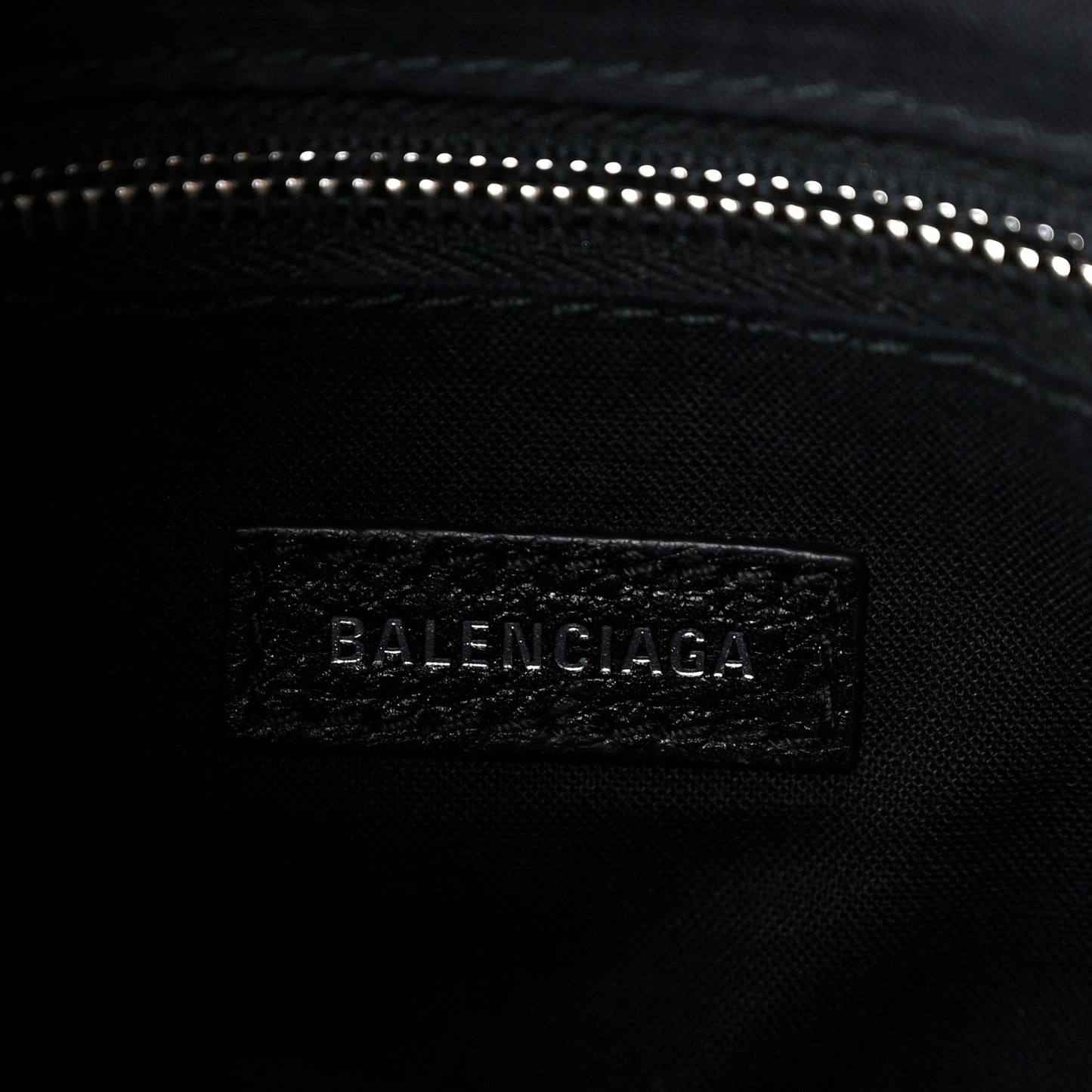 Calfskin Logo XXS Shopping Tote Black