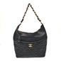 Calfskin Quilted Close To Me Hobo Black