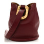 Nappa Drop Bucket Bag Bordeaux