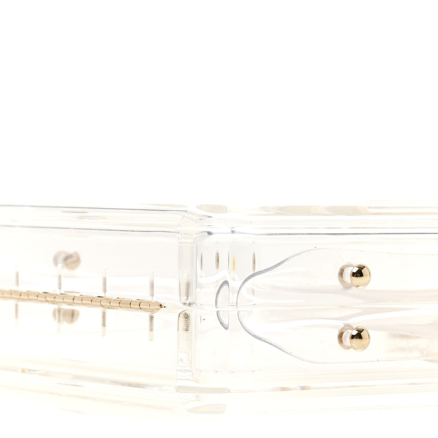 Transluscent Plexiglass Perfume Bottle Clutch