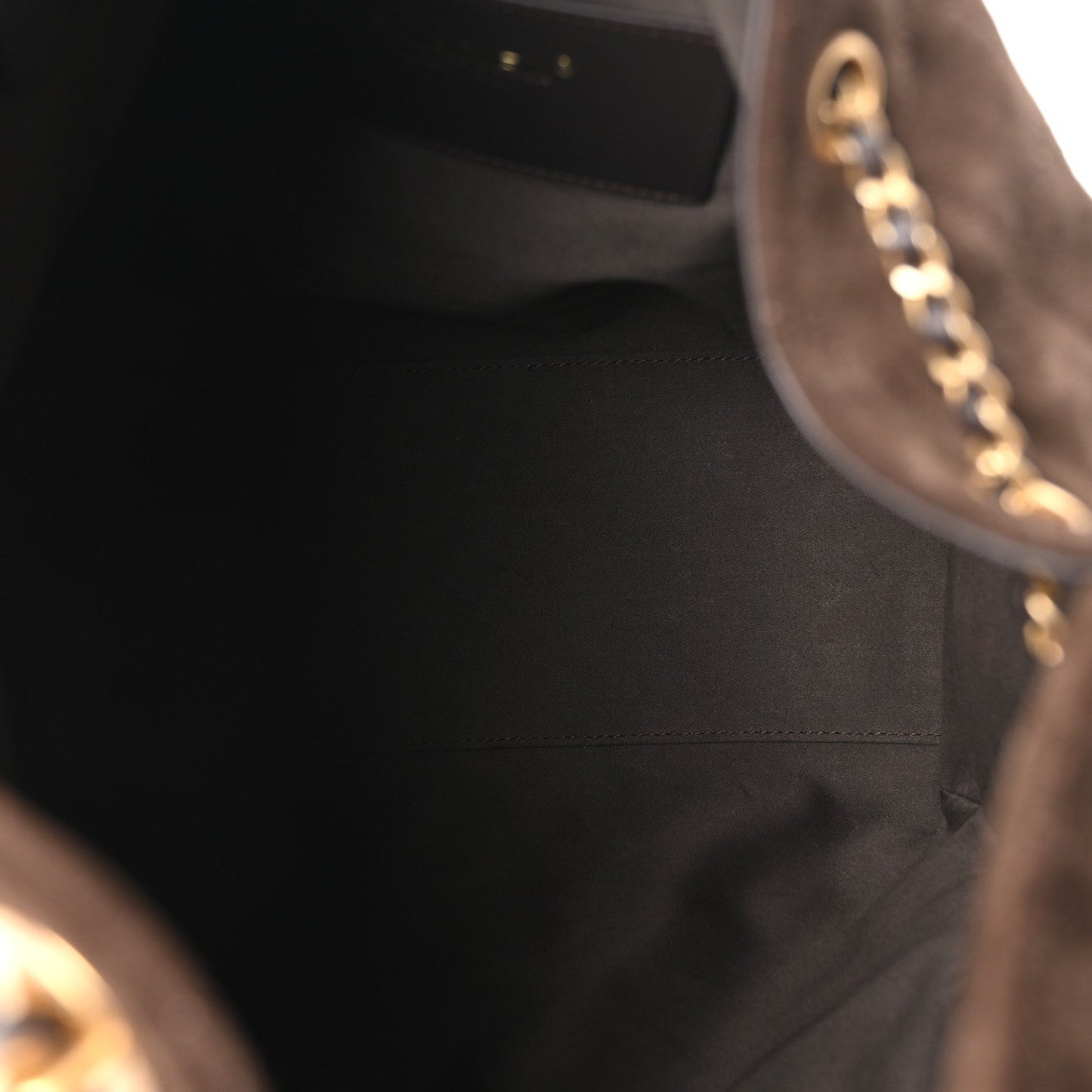 Suede Quilted Medium Chanel 25 Handbag Dark Brown