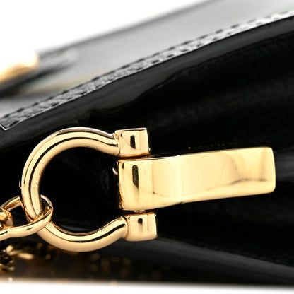 Calfskin GG Web Small Ophidia Chain Shoulder Bag Black