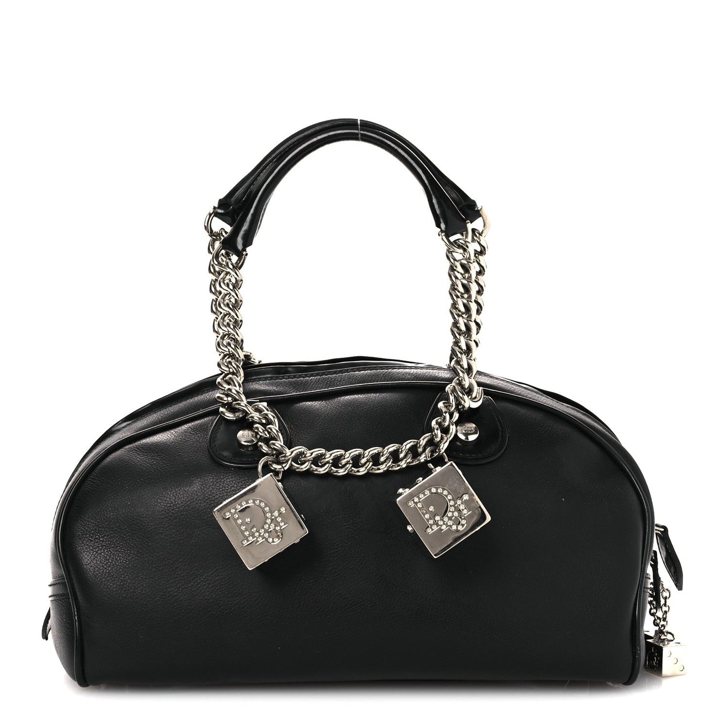 Calfskin Gambler Dice Bowler Black