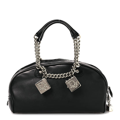 Calfskin Gambler Dice Bowler Black