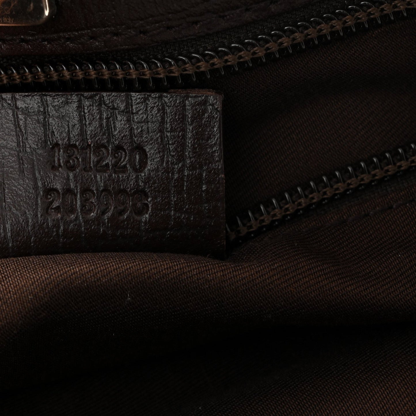 GG Plus Monogram Small Vertical Tote Dark Brown