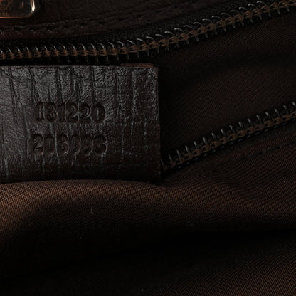 GG Plus Monogram Small Vertical Tote Dark Brown