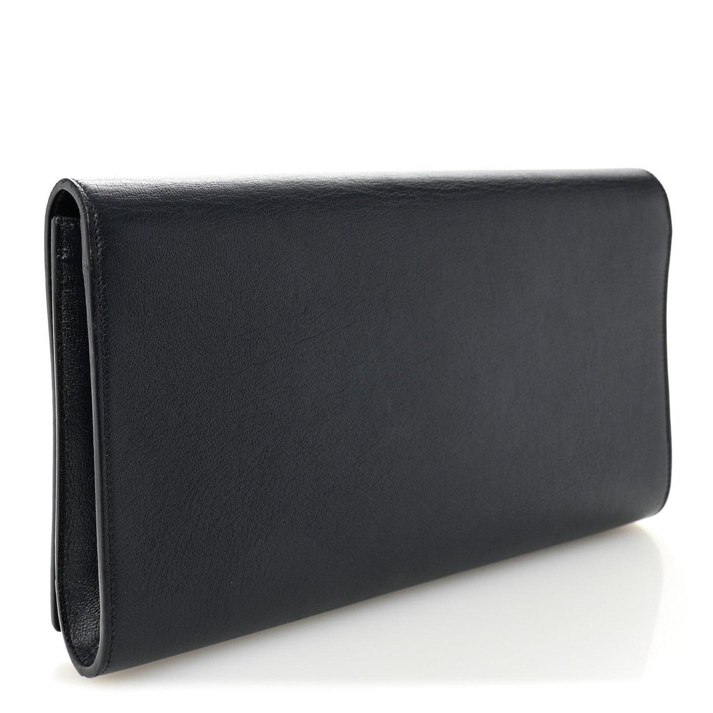 Calfskin Monogram Large Belle De Jour Clutch Navy