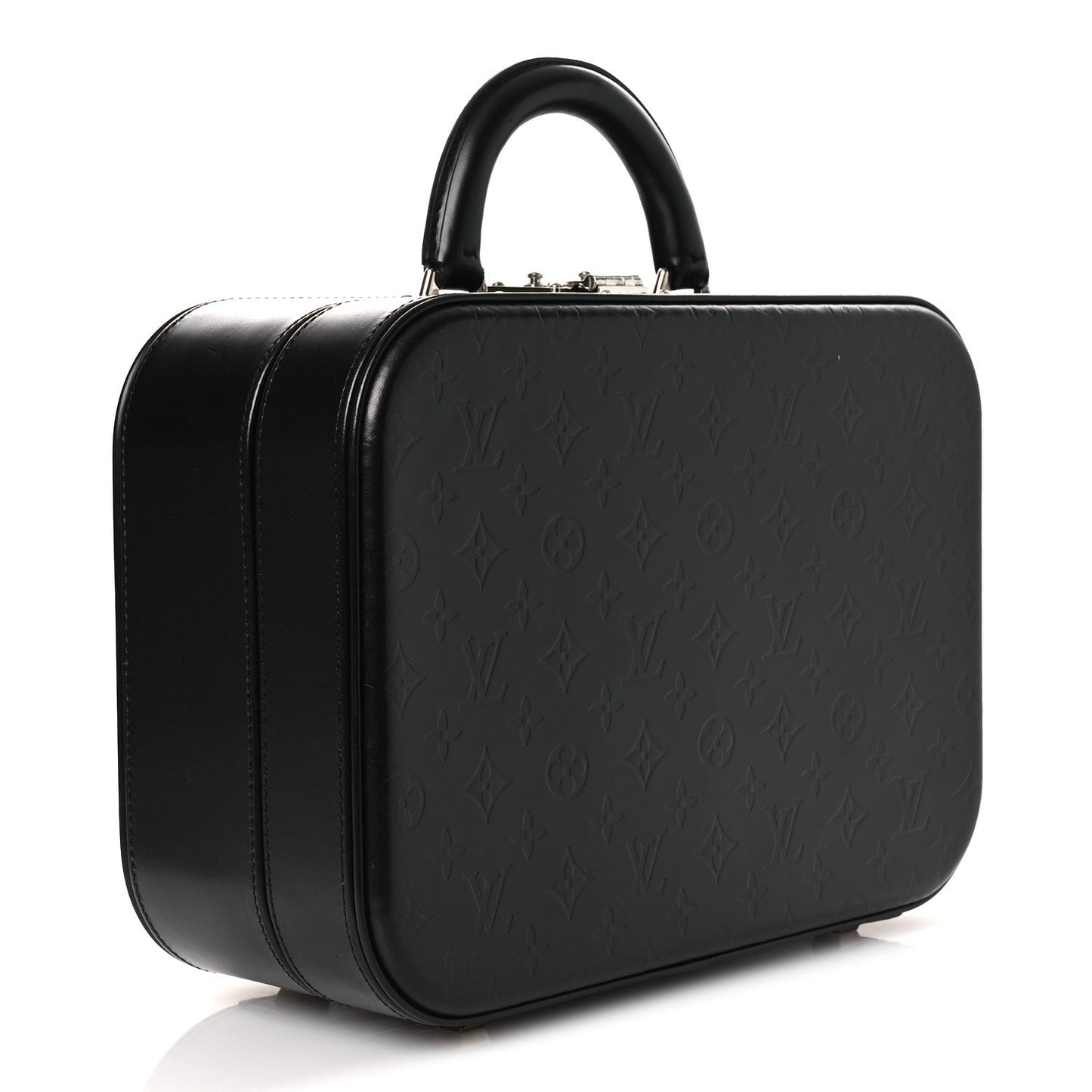 Monogram Glace Valisette MM Black