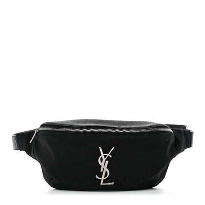 Canvas Monogram Belt Bag Black