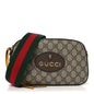 GG Supreme Monogram Web Neo Vintage Shoulder Bag Beige New Acero Crop