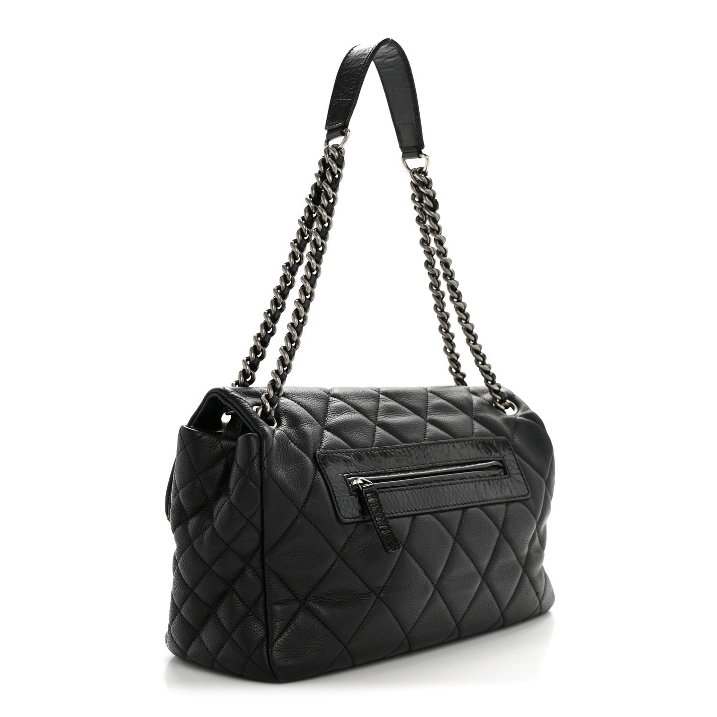 Caviar Quilted Coco Casual Flap Black