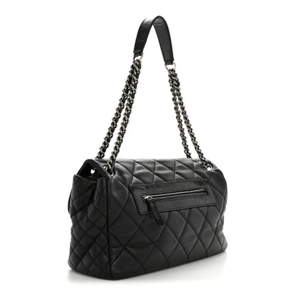 Caviar Quilted Coco Casual Flap Black
